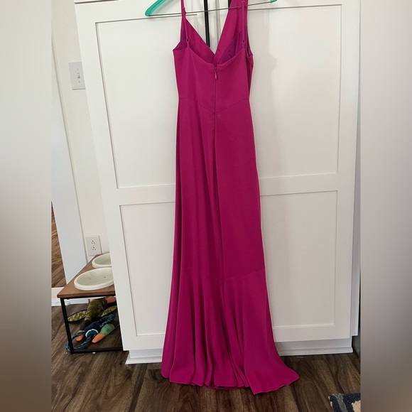 Nicole Miller Pink Formal Gown. Worn once. Dry cleaned after. - Picture 5 of 6